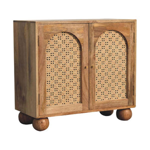 Rattan Ball Cabinet | Natural | Sculptural Ball Detail