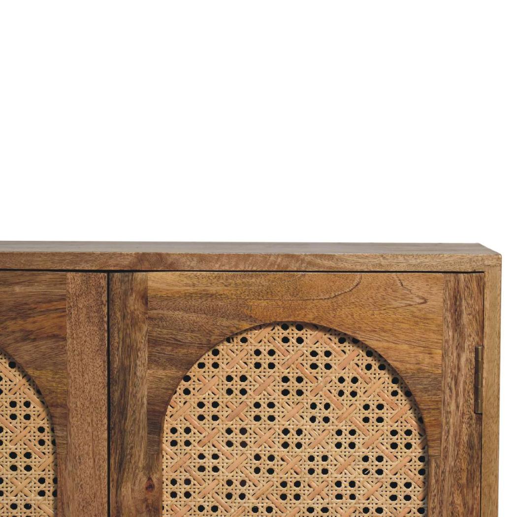 Rattan Ball Cabinet | Natural | Sculptural Ball Detail