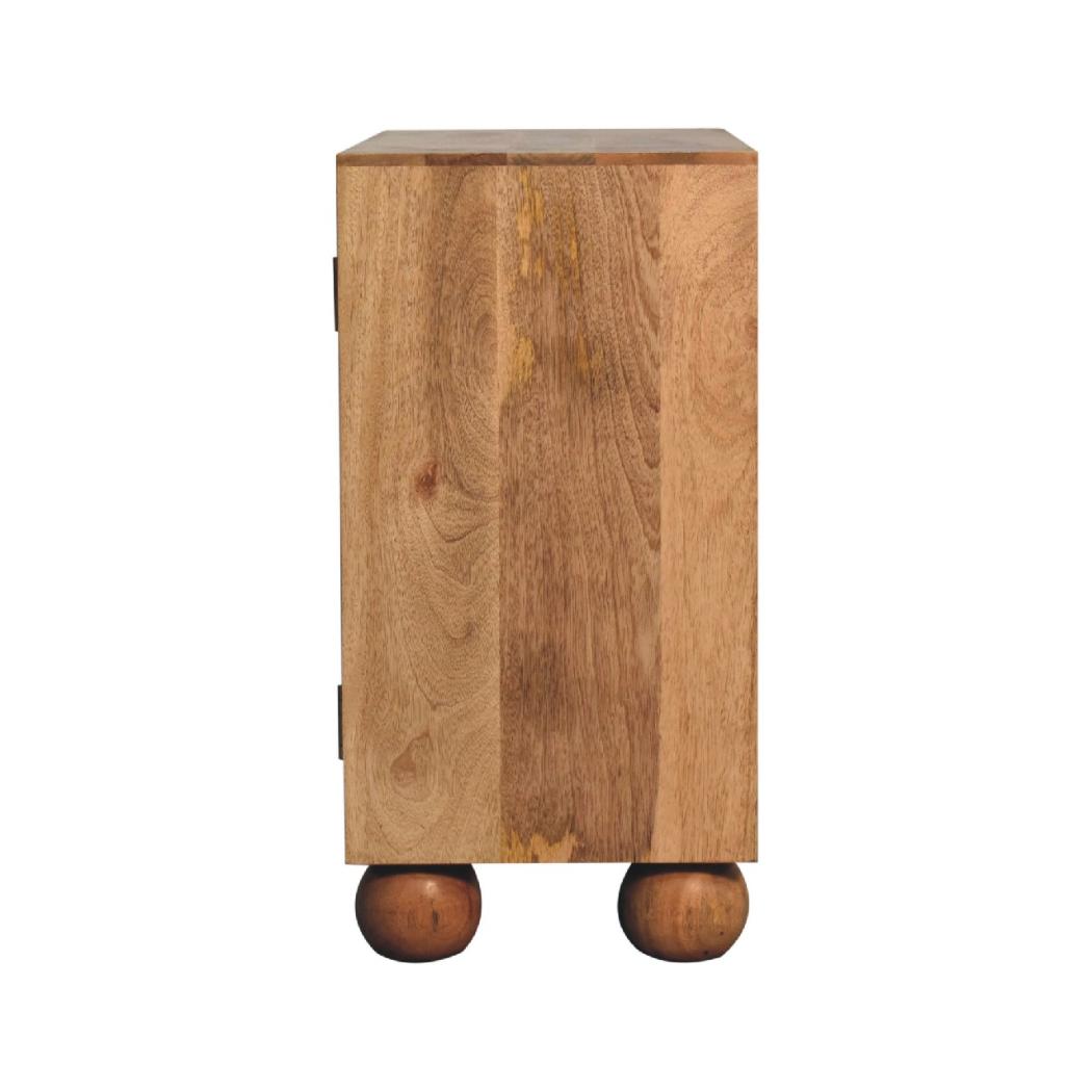 Rattan Ball Cabinet | Natural | Sculptural Ball Detail