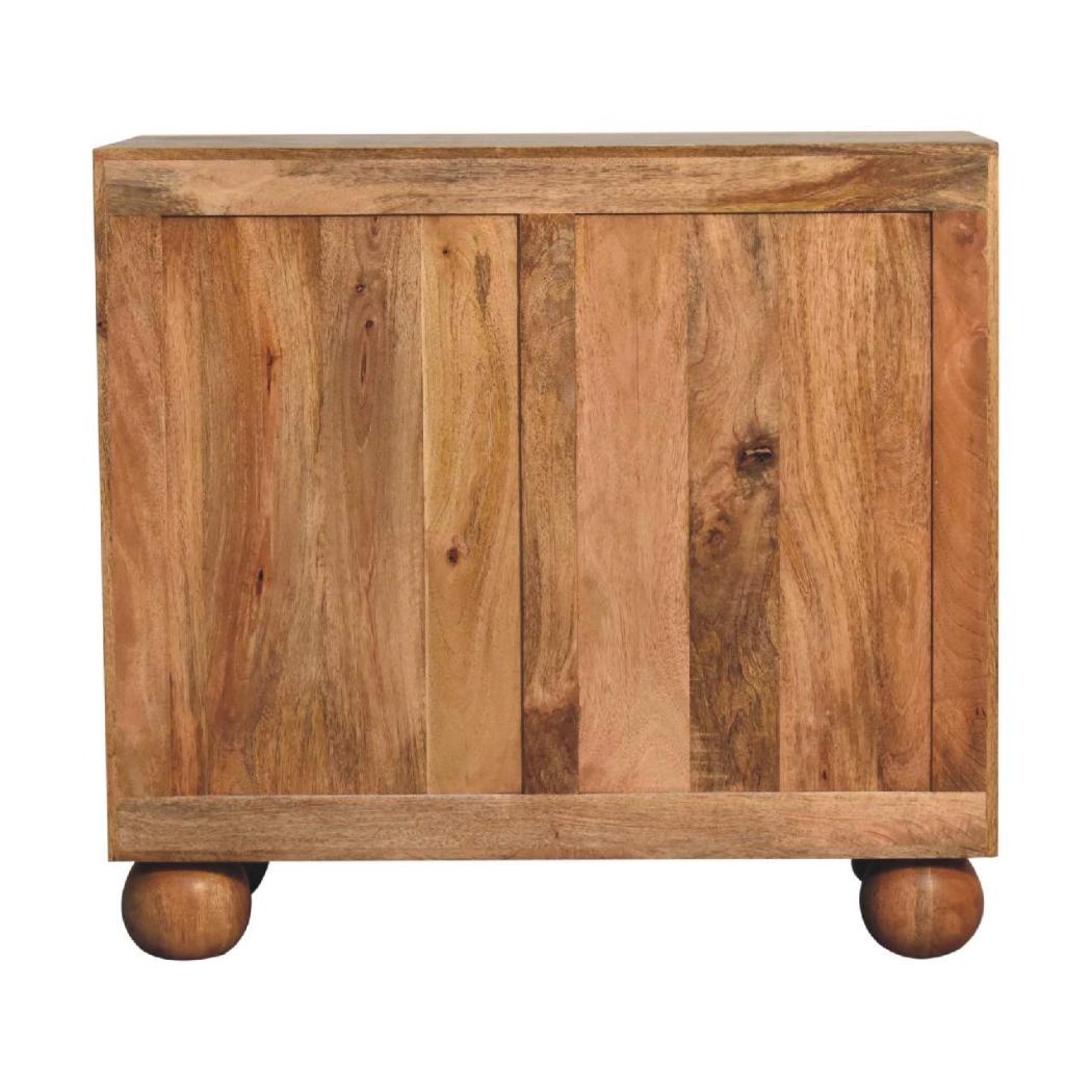Rattan Ball Cabinet | Natural | Sculptural Ball Detail