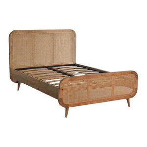 Rattan Bed | Natural | Artisan-Crafted Design