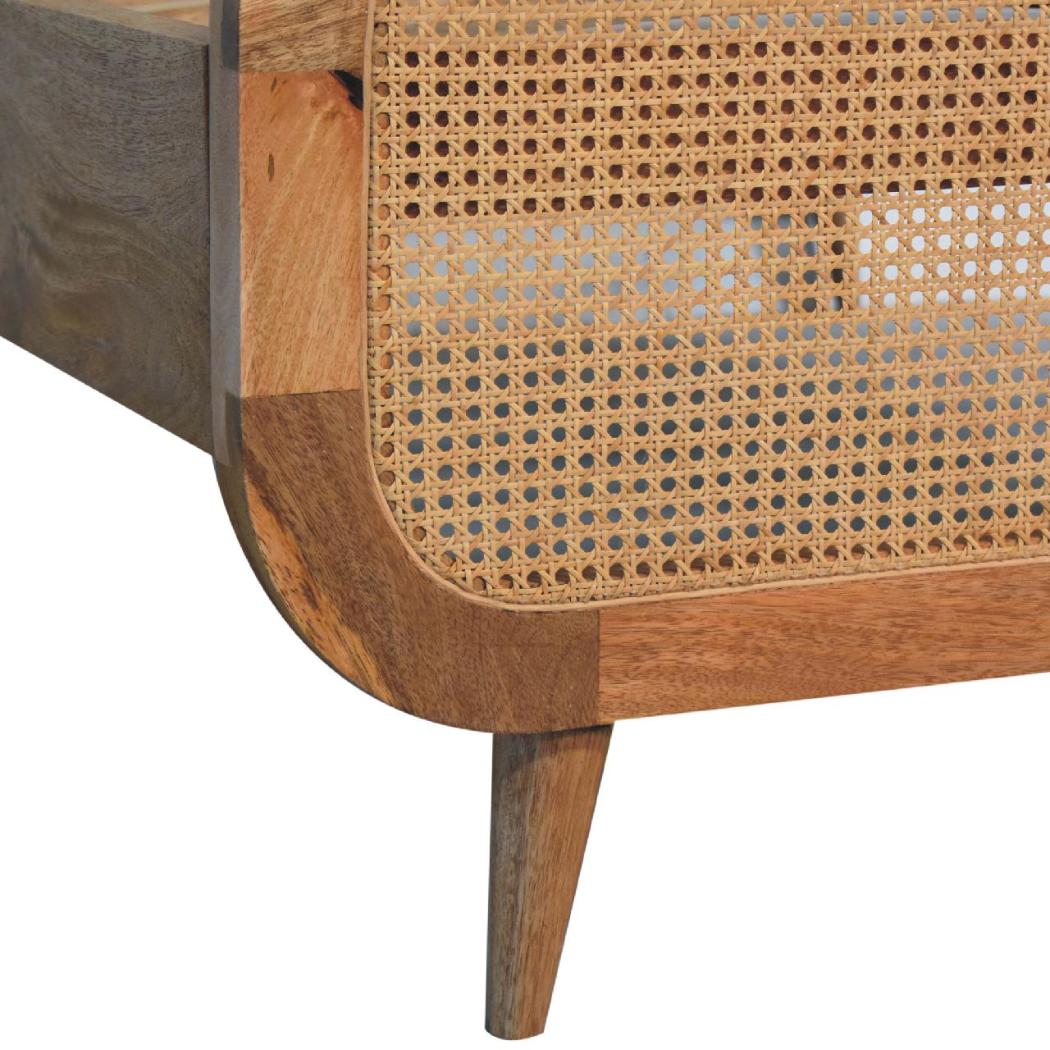 Rattan Bed | Natural | Artisan-Crafted Design