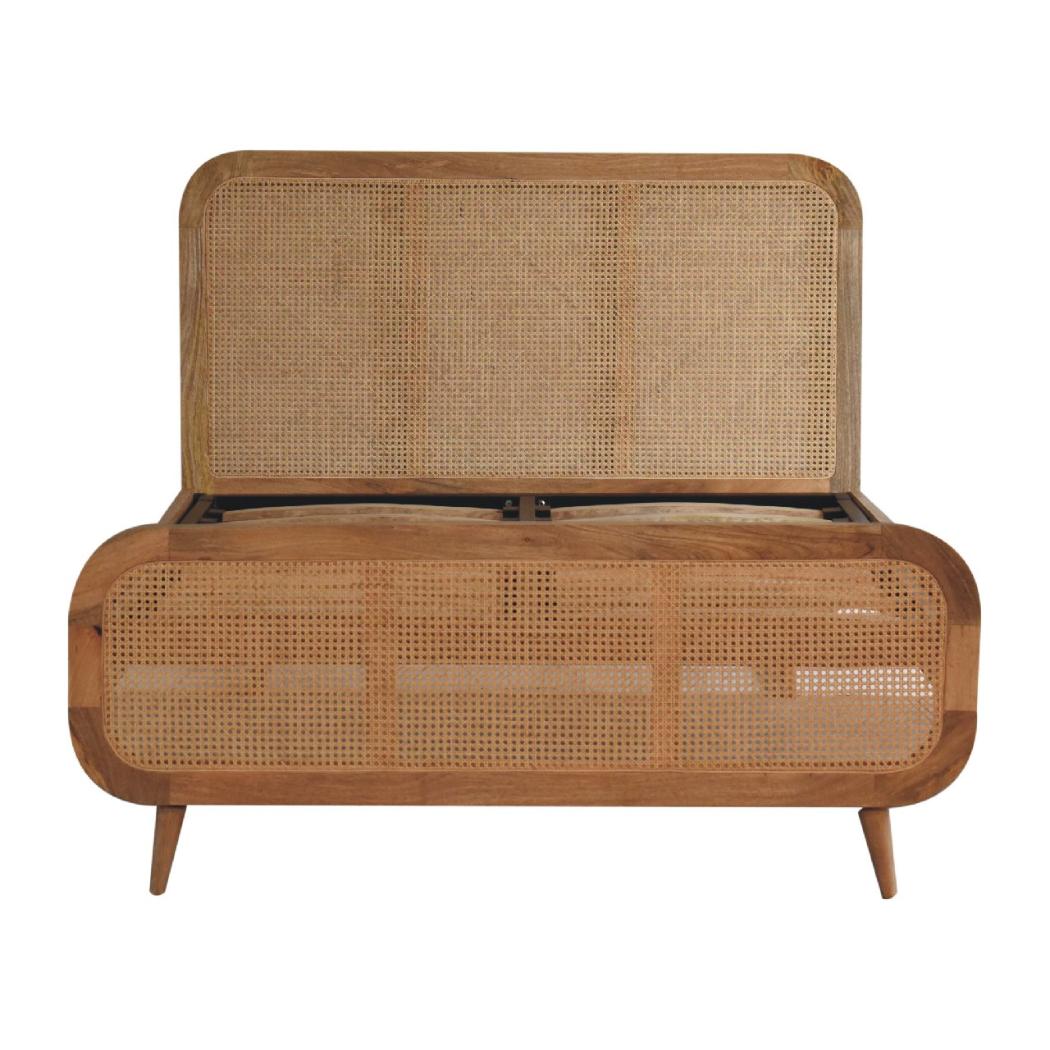 Rattan Bed | Natural | Artisan-Crafted Design