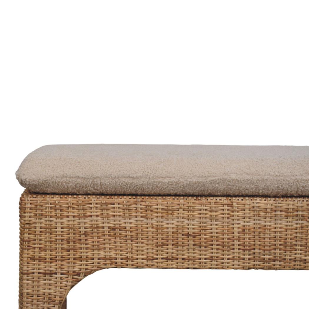 Rattan Harmony Cabinet | Solid Mango Wood | Natural Cane Front | Artisan Storage Furniture