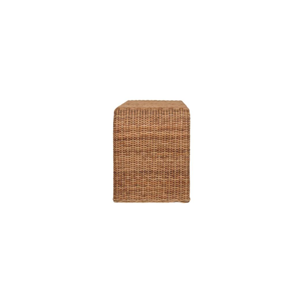 Rattan Weave Bench | Solid Mango Wood | Natural Woven Seat
