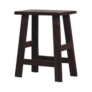 Reclaimed High Stool | Reclaimed Teak, Oak & Pine | Natural Finish | Counter & Bar Seating
