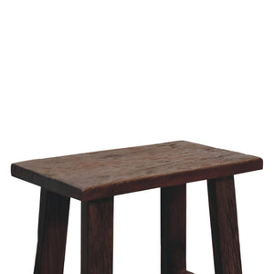 Reclaimed High Stool | Reclaimed Teak, Oak & Pine | Natural Finish | Counter & Bar Seating