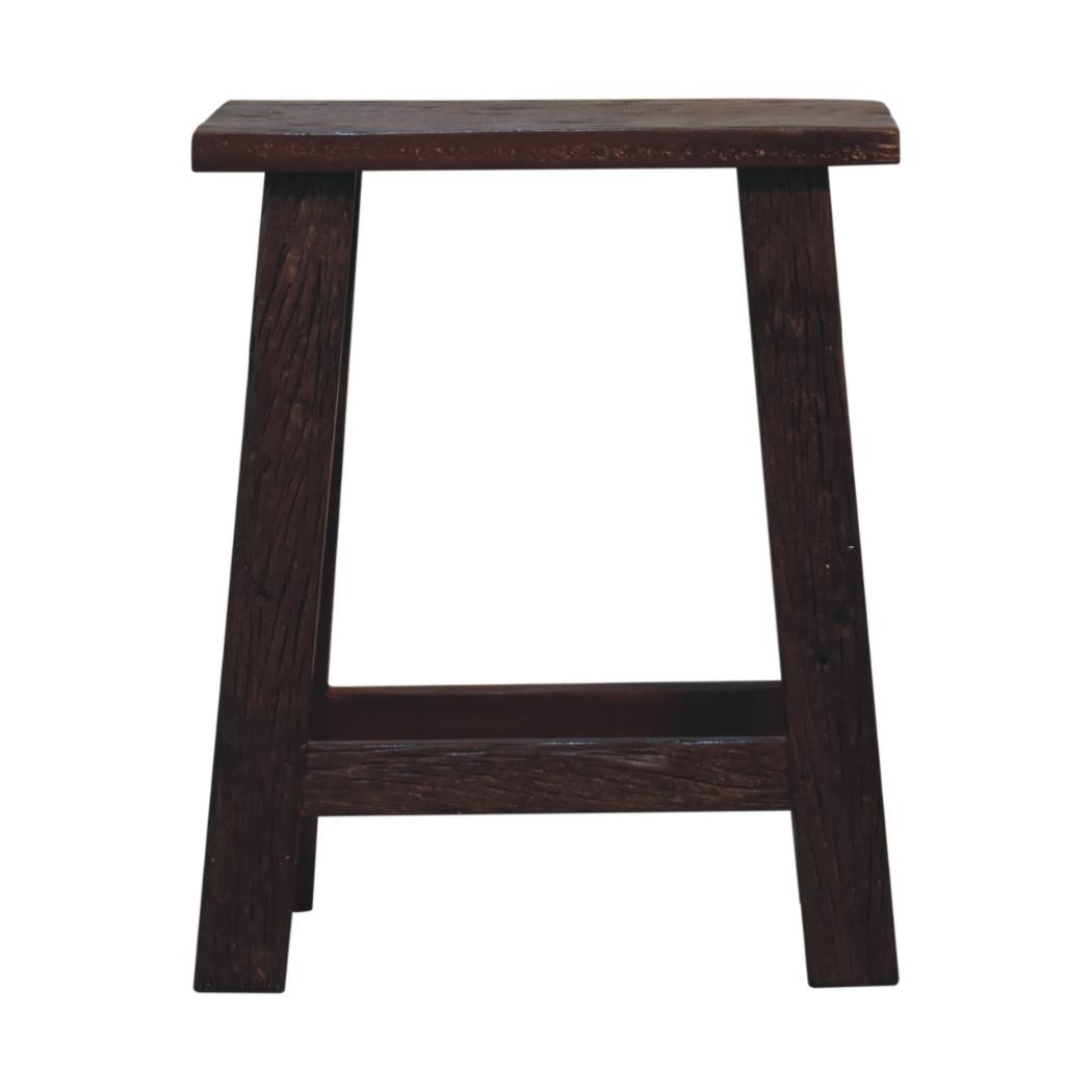 Reclaimed High Stool | Reclaimed Teak, Oak & Pine | Natural Finish | Counter & Bar Seating