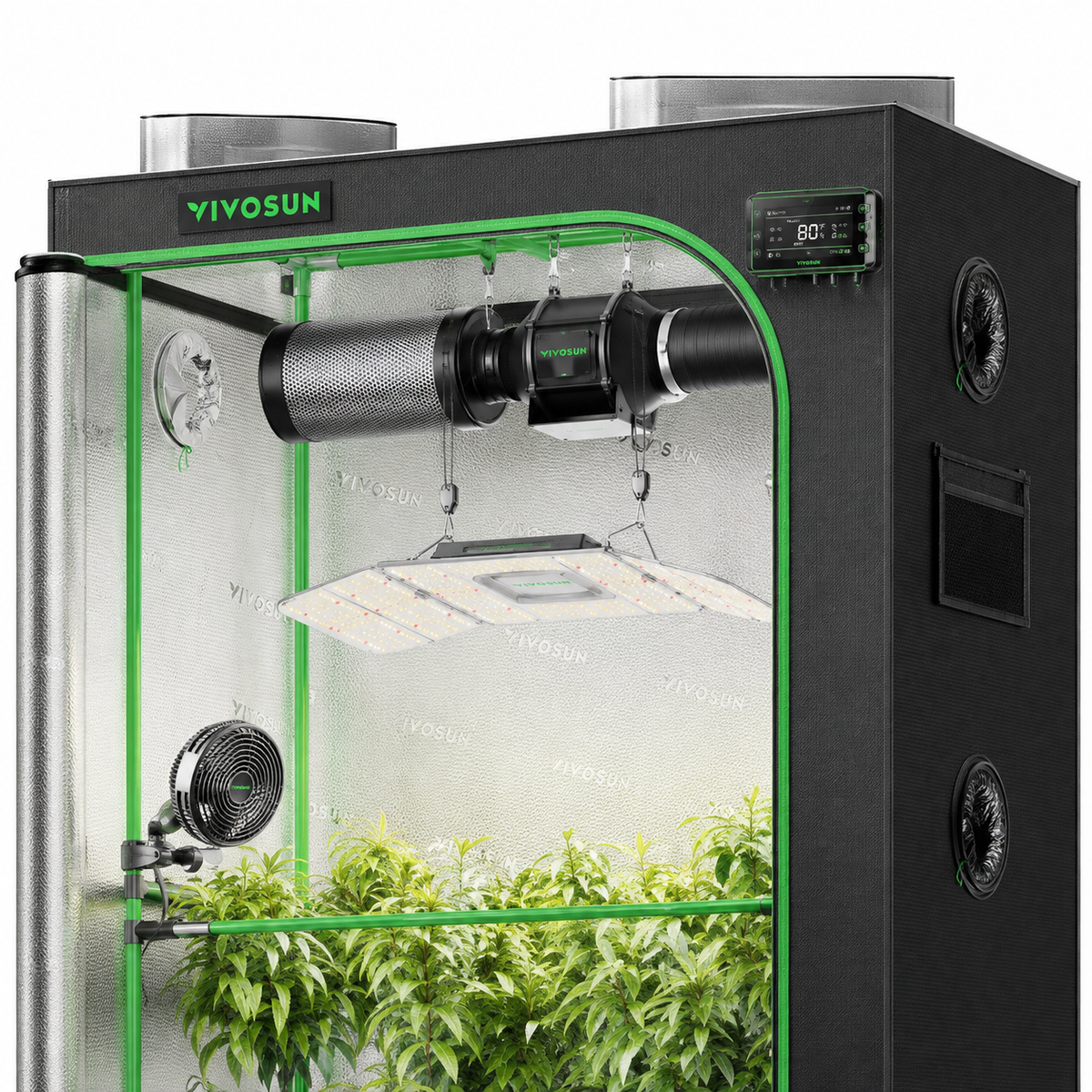 Rectangular PRO Smart Grow Tent Kit | 4x2 ft | 240W Tunable LED