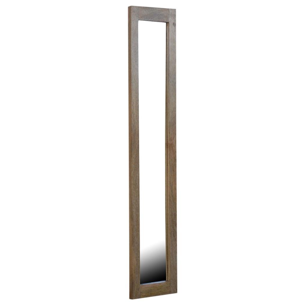 Rectangular Wooden Mirror | Natural Frame | Versatile Wall Accent