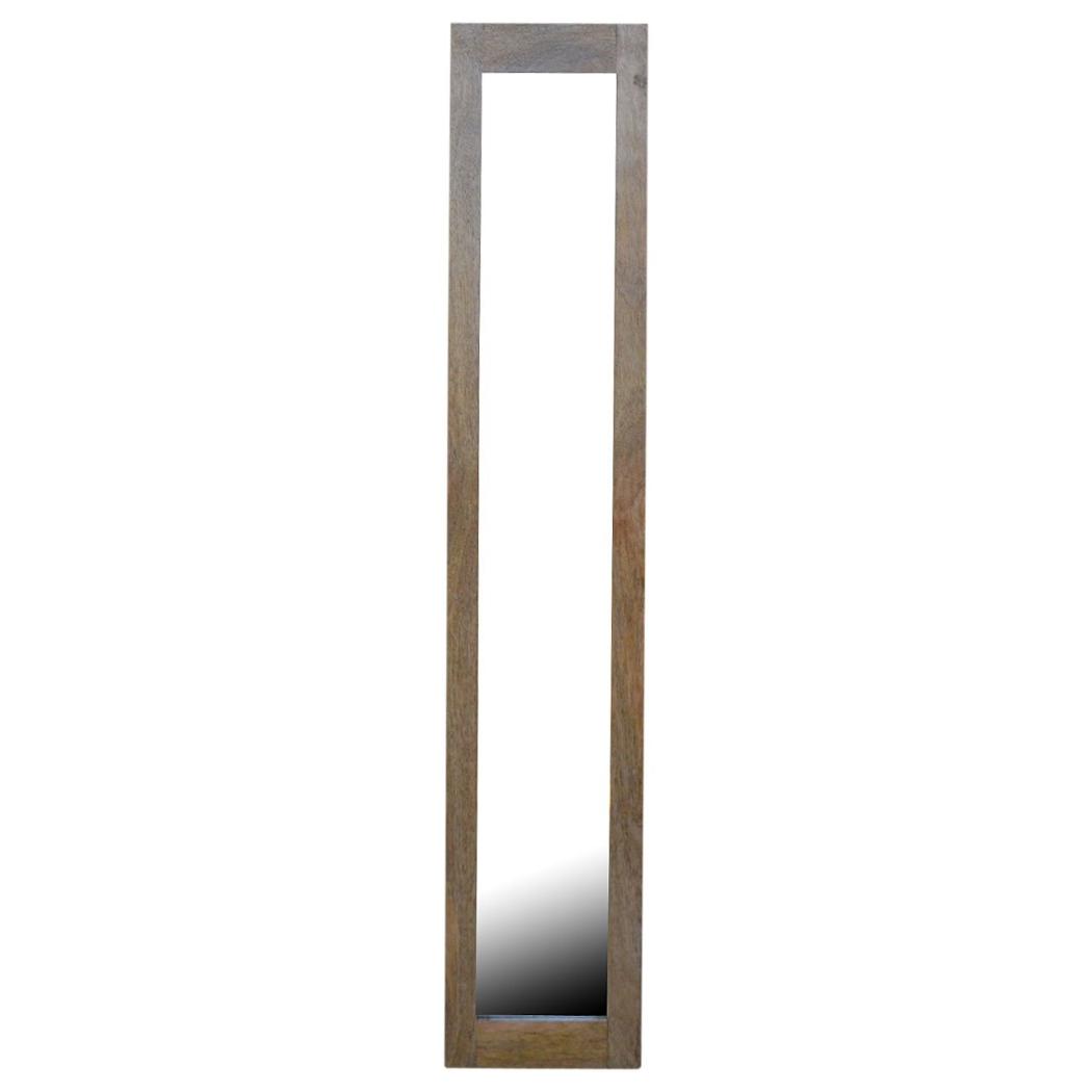 Rectangular Wooden Mirror | Natural Frame | Versatile Wall Accent