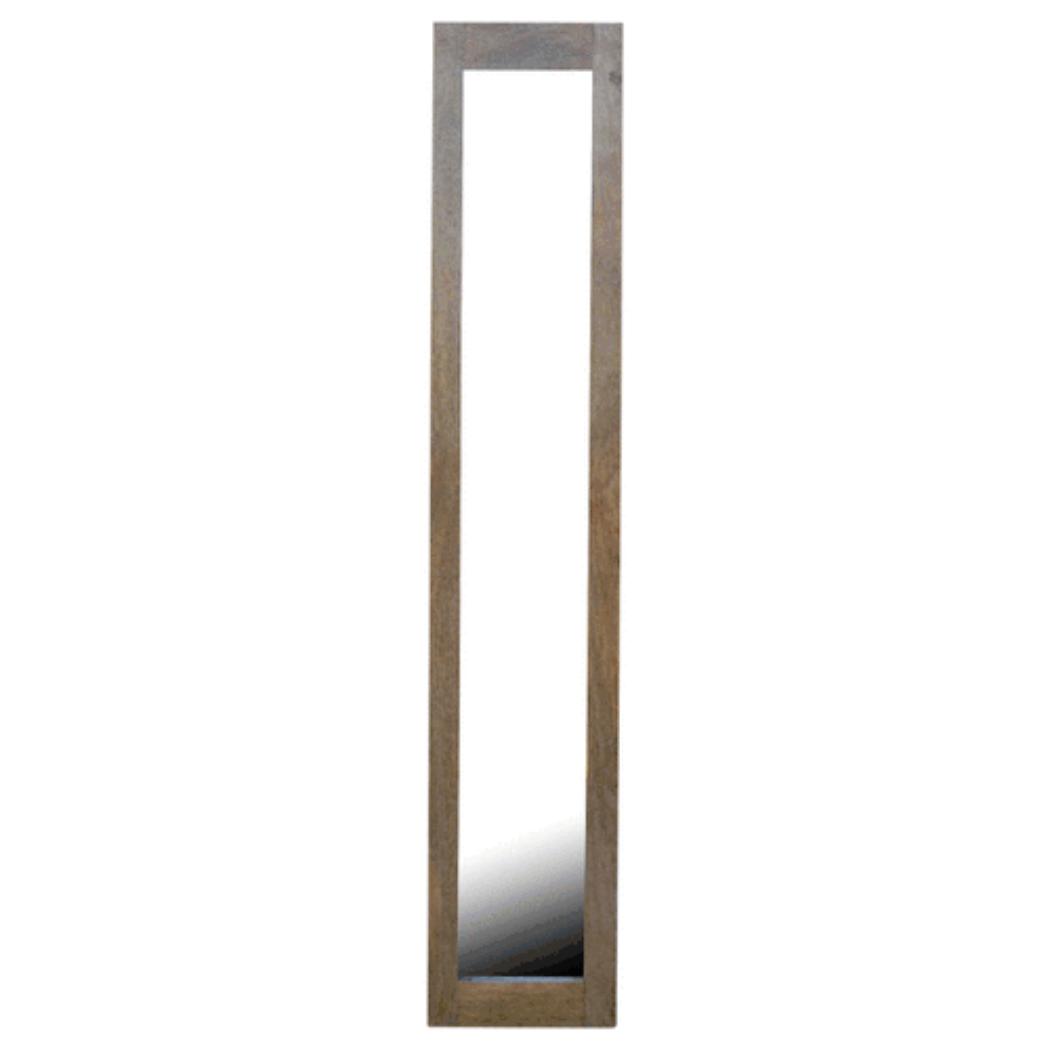 Rectangular Wooden Mirror | Natural Frame | Versatile Wall Accent