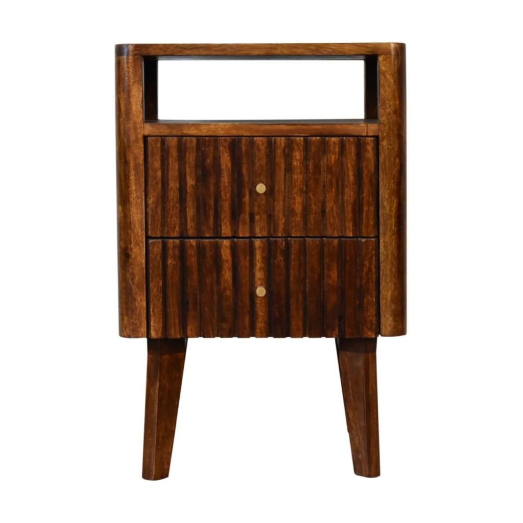 Reeve Bedside Table | Compact Bedroom Storage | Contemporary Design