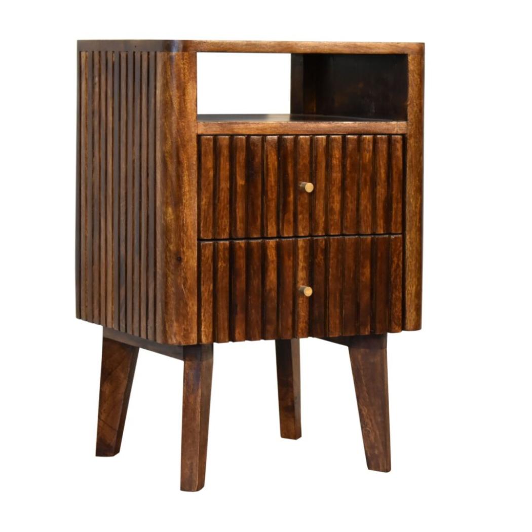 Reeve Bedside Table | Compact Bedroom Storage | Contemporary Design