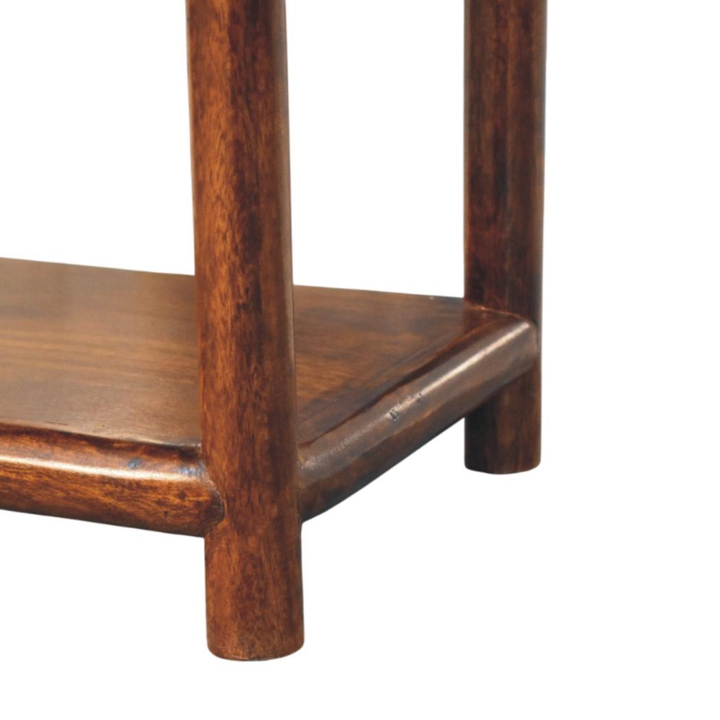 Regency Bedside Table | Solid Mango Wood | Chestnut Finish | 1 Drawer