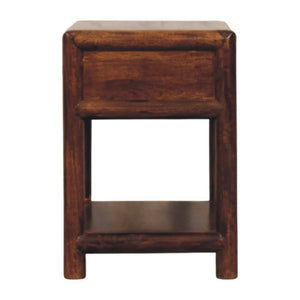 Regency Bedside Table | Solid Mango Wood | Chestnut Finish | 1 Drawer