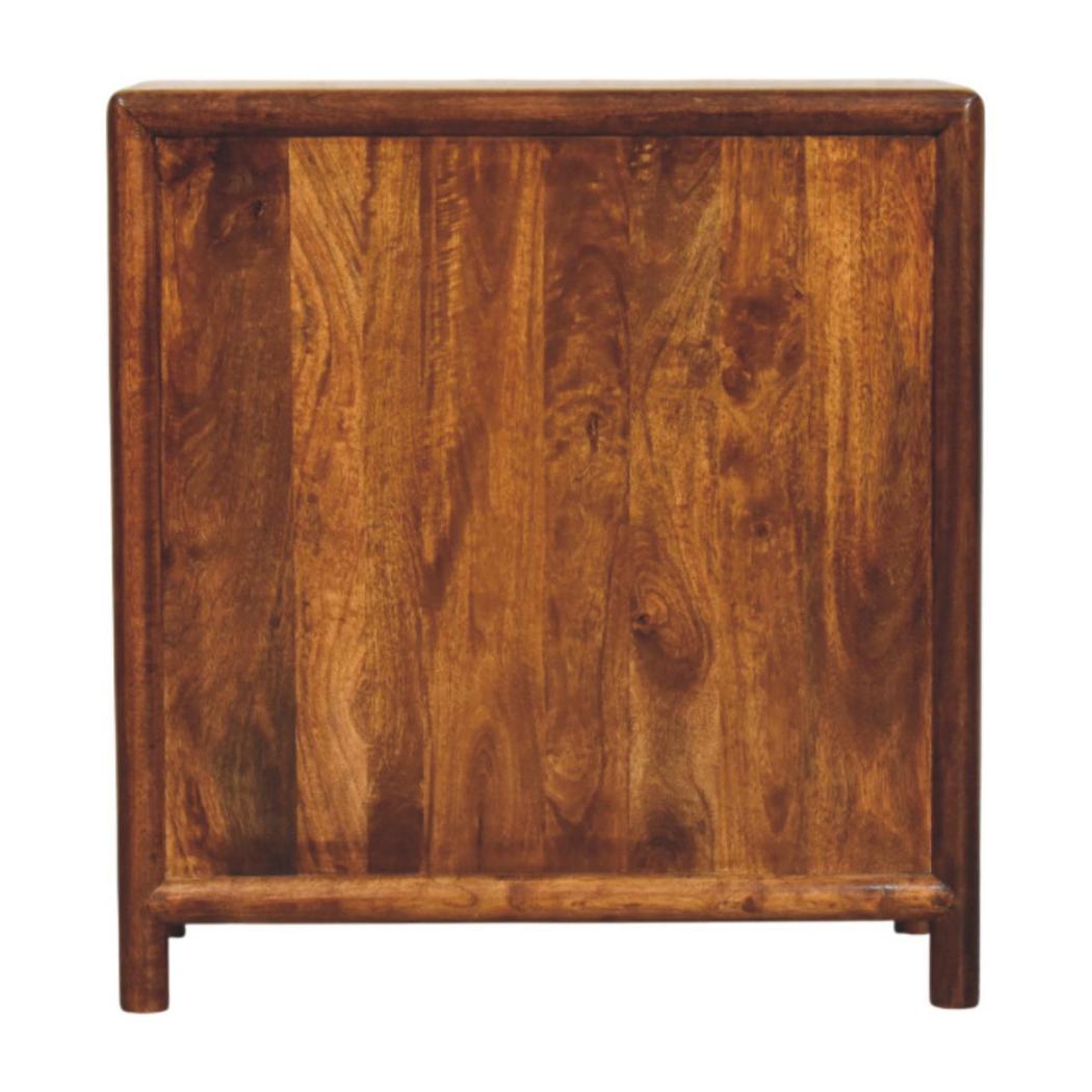 Regency Chest of Drawers | Solid Mango Wood | Chestnut Finish | 3 Drawers