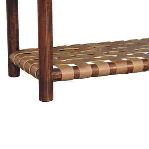 Regency Woven Bedside | Solid Mango Wood | 2 Drawers