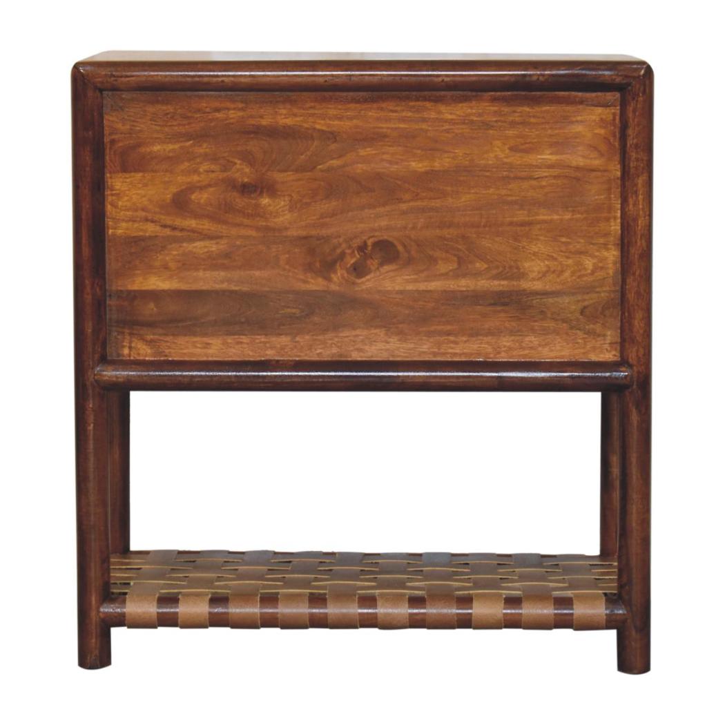 Regency Woven Bedside | Solid Mango Wood | 2 Drawers