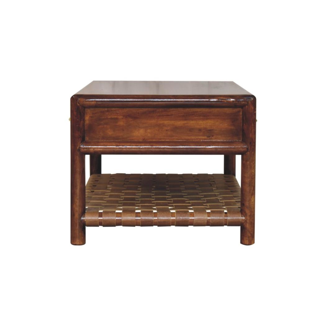 Regency Woven Coffee Table | Solid Mango Wood | 2 Drawer Storage