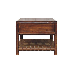 Regency Woven Coffee Table | Solid Mango Wood | 2 Drawer Storage