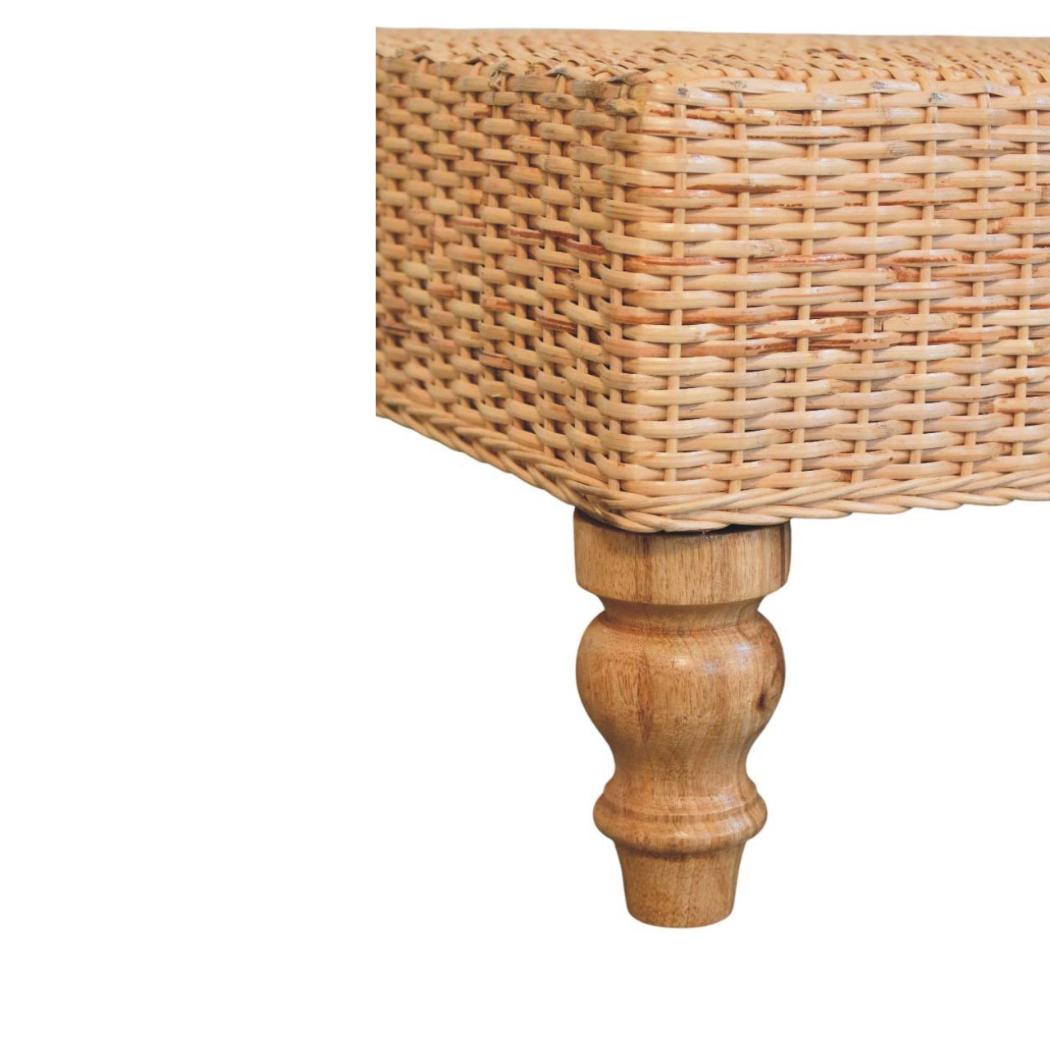 Regency Woven Coffee Table | Solid Mango Wood | Handwoven Surface | Textured Centre Table