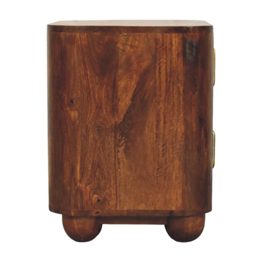 Ribera Bedside Table | Compact Bedroom Storage | Contemporary Design