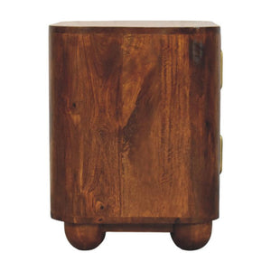 Ribera Bedside Table | Compact Bedroom Storage | Contemporary Design