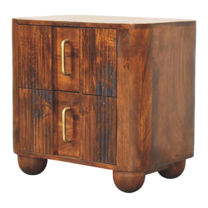 Ribera Bedside Table | Compact Bedroom Storage | Contemporary Design