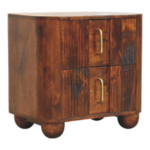 Ribera Bedside Table | Compact Bedroom Storage | Contemporary Design