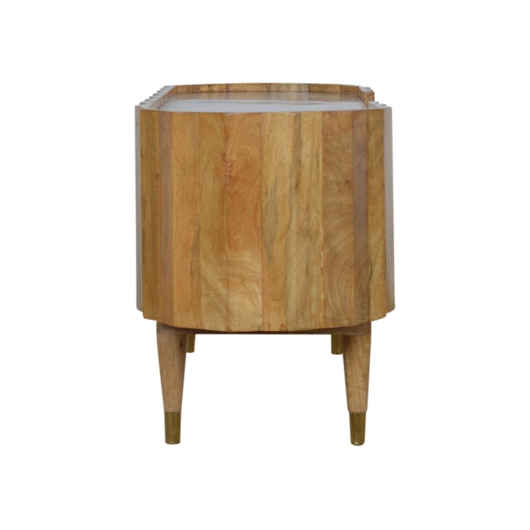 Ridged Media Unit | Textured Front | Contemporary TV Storage Cabinet
