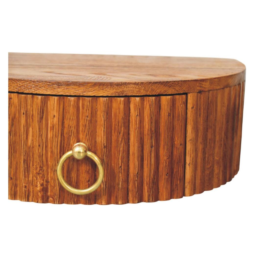 Ring Pull Wall Nightstand | Compact Storage | Space-Saving Bedroom Furniture