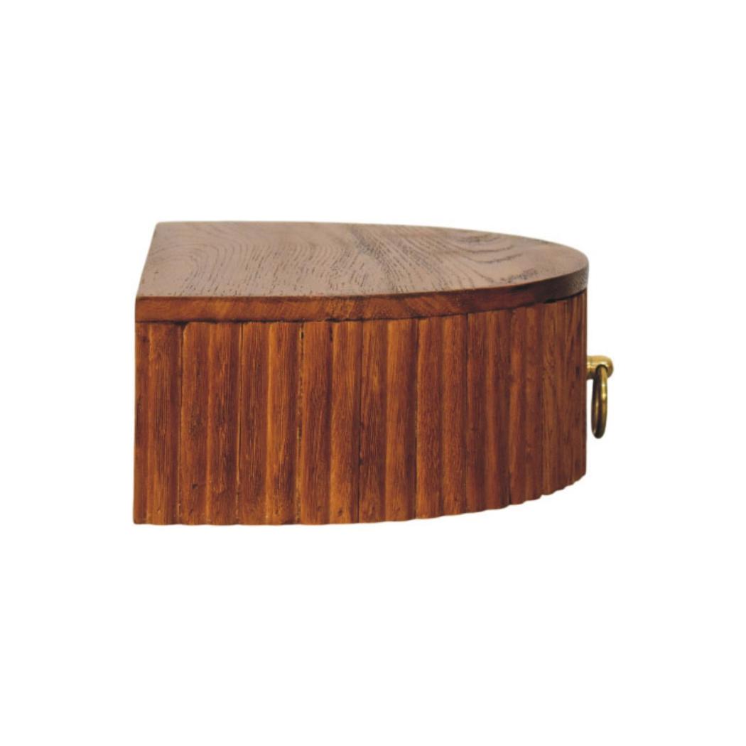 Ring Pull Wall Nightstand | Compact Storage | Space-Saving Bedroom Furniture