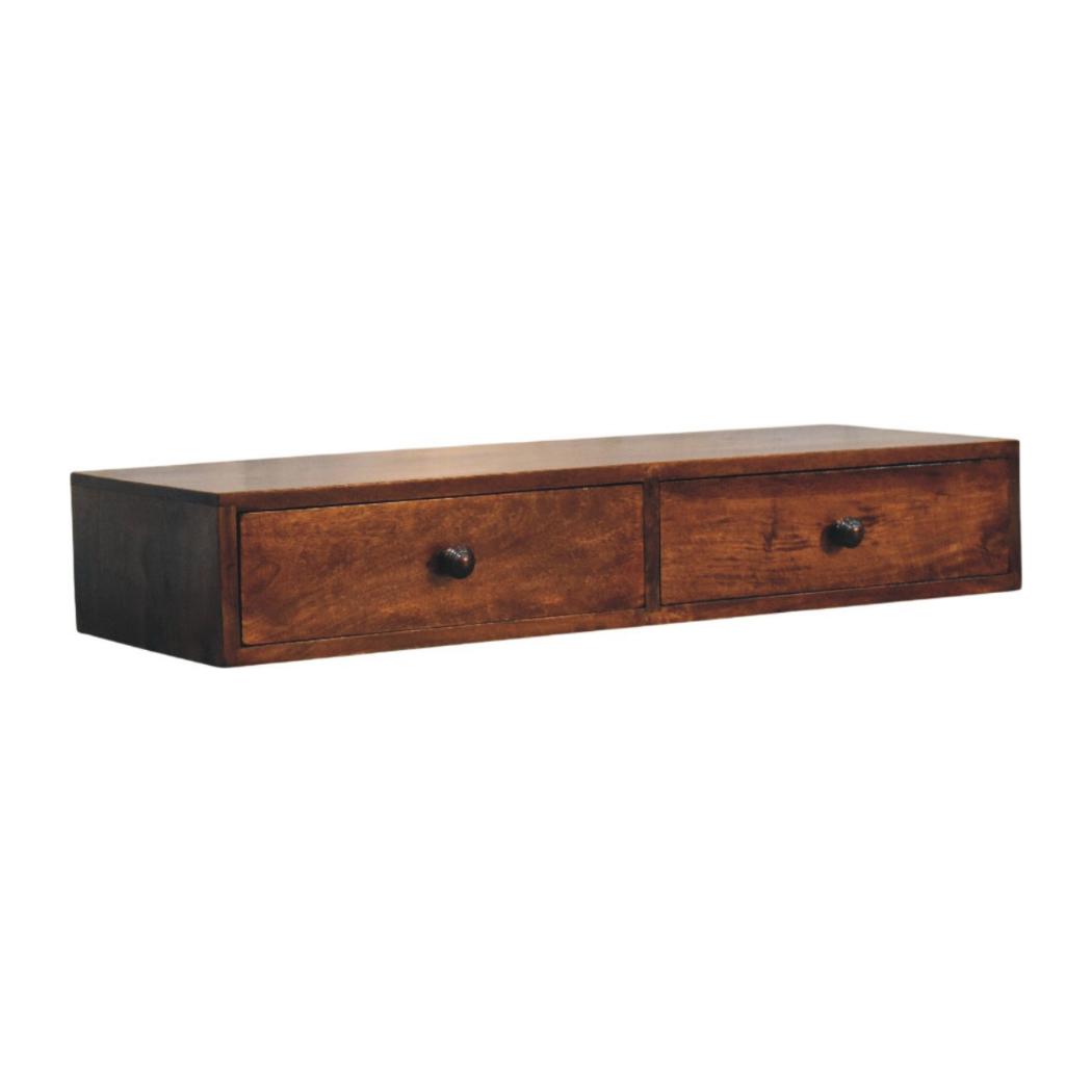 Roasted Almond Slim Console Table | Narrow Hallway Furniture
