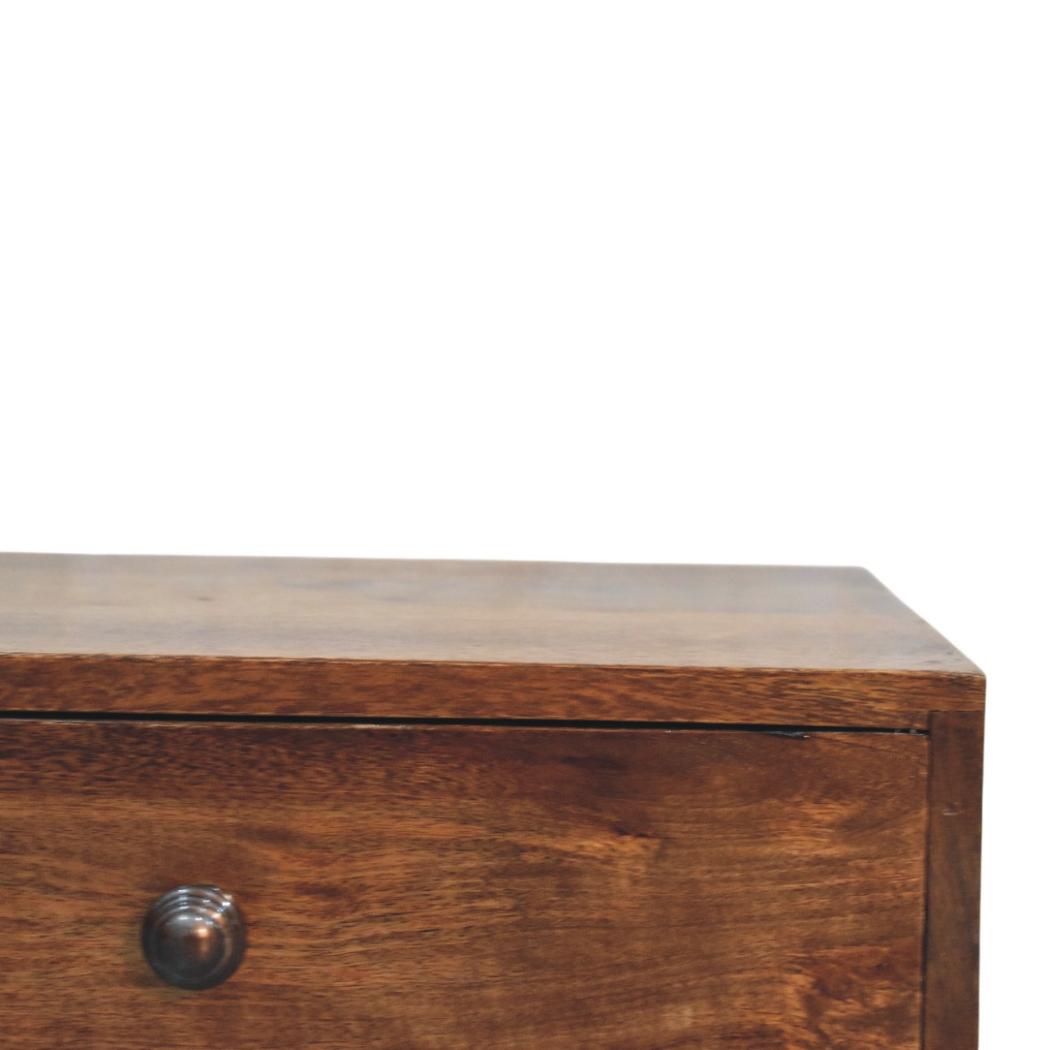 Roasted Almond Slim Console Table | Narrow Hallway Furniture
