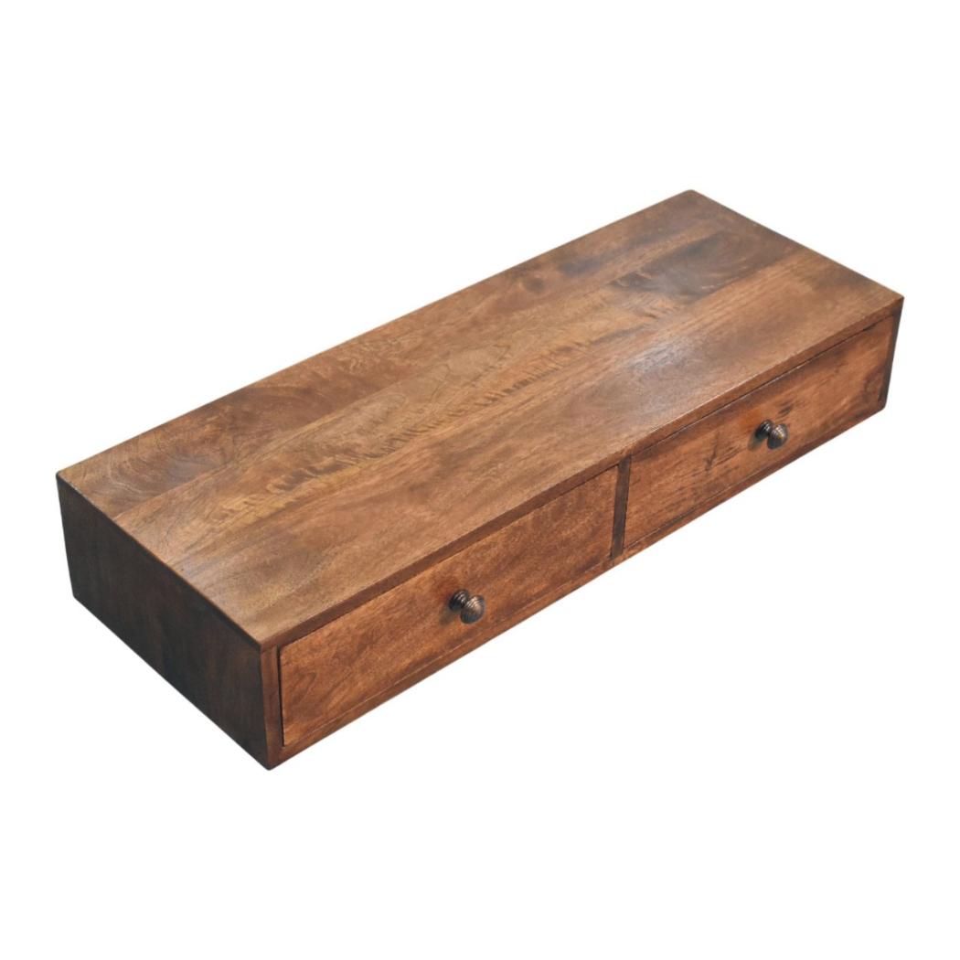 Roasted Almond Slim Console Table | Narrow Hallway Furniture