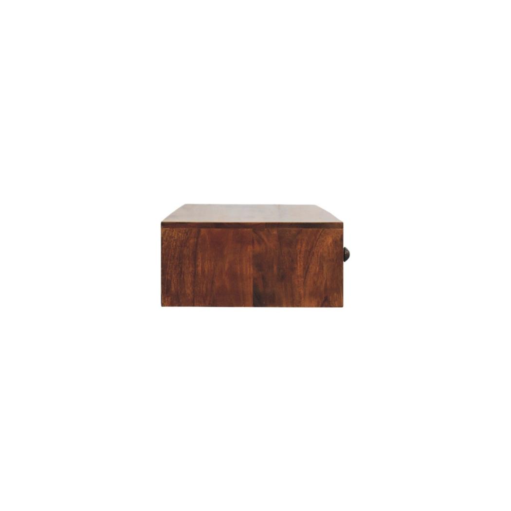 Roasted Almond Slim Console Table | Narrow Hallway Furniture