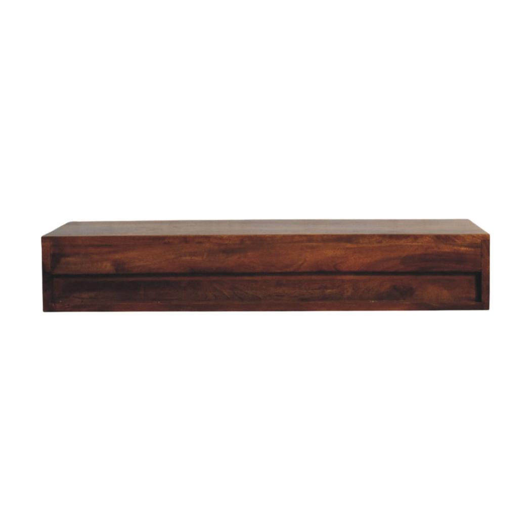 Roasted Almond Slim Console Table | Narrow Hallway Furniture