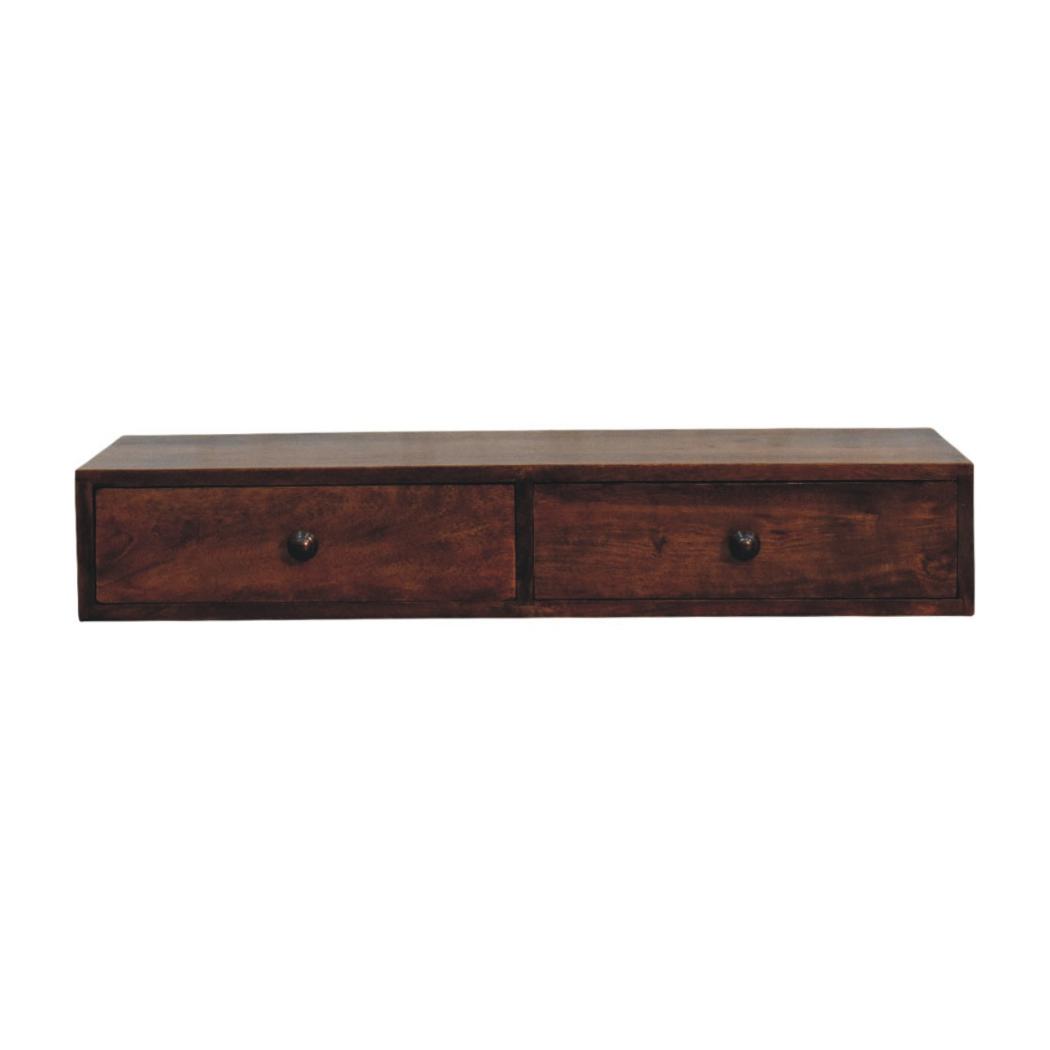 Roasted Almond Slim Console Table | Narrow Hallway Furniture