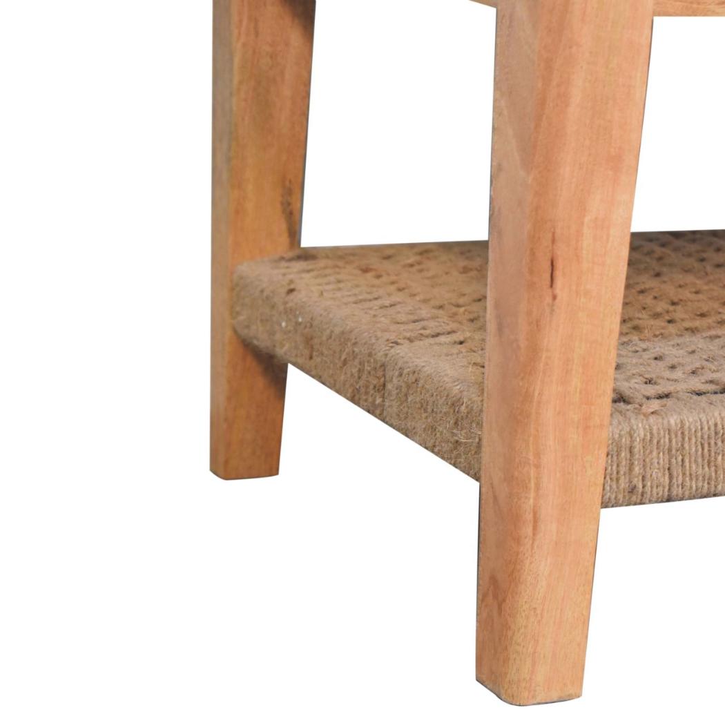 Rope Coffee Table | 1 Drawer | Textured Living Room Storage
