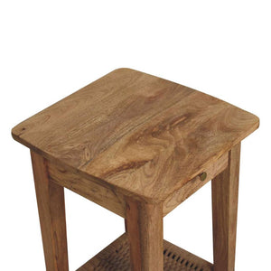 Rope End Table | Textured Detail | Compact Accent Design