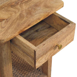 Rope End Table | Textured Detail | Compact Accent Design