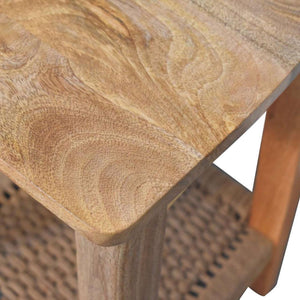 Rope End Table | Textured Detail | Compact Accent Design