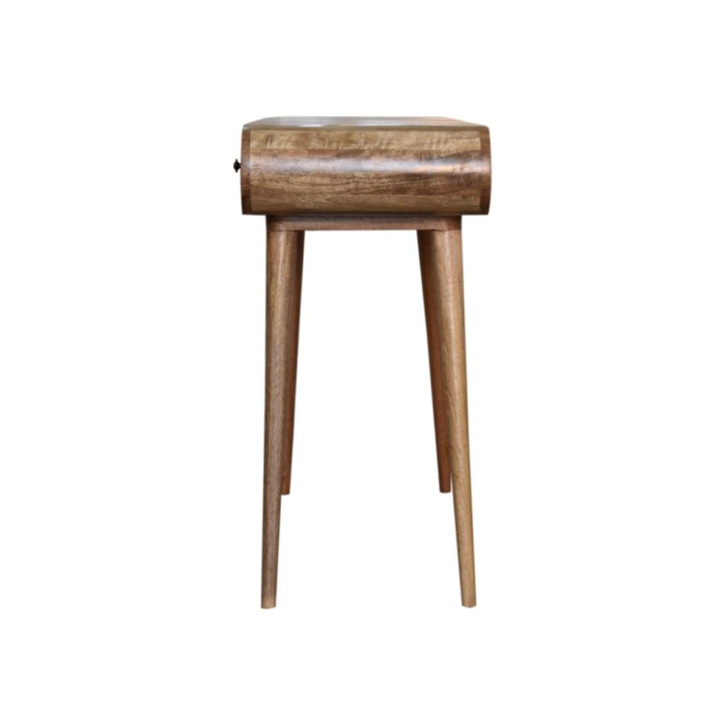 Round Dressing Table | Oak-Inspired Finish | Bedroom Vanity
