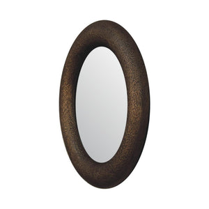 Round Hammered Mirror | Metallic Finish | Textured Wall Décor