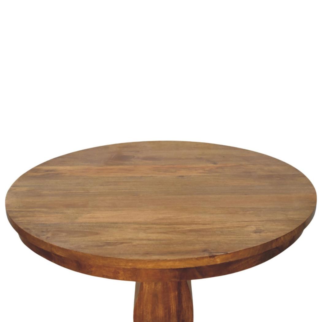 Round Pedestal Dining Table | Central Base | Sculptural Dining Design