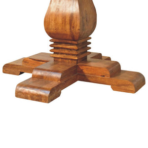 Round Pedestal Dining Table | Central Base | Sculptural Dining Design