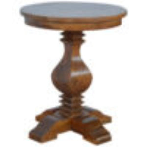 Round Pedestal Tea Table | Compact Design | Classic Occasional Table
