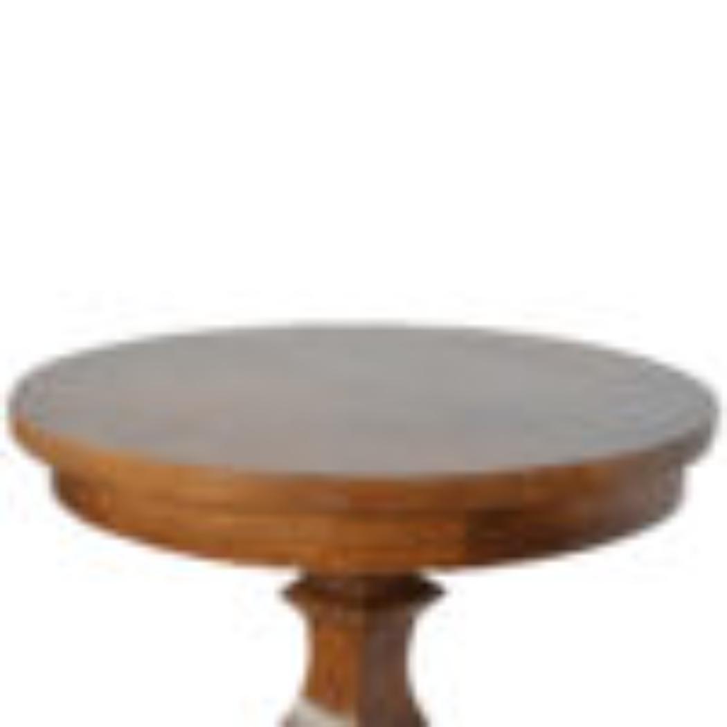 Round Pedestal Tea Table | Compact Design | Classic Occasional Table
