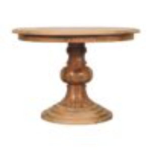 Round Turned Dining Table | Sculptural Pedestal Style | Timeless Design